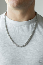 Load image into Gallery viewer, Instant Replay Silver Chain Necklace Paparazzi Accessories