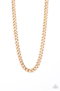 gold,Alpha Gold Chain Necklace