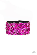 Load image into Gallery viewer, Starry Sequins Pink Wrap Bracelet Paparazzi Accessories