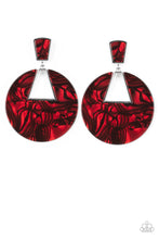 Load image into Gallery viewer, Let Heir Rip Red Acrylic Earring Paparazzi Accessories