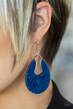 Load image into Gallery viewer, Pool Hopper Blue Acrylic Earring Paparazzi Accessories