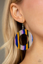 Load image into Gallery viewer, In Retrospect Blue Acrylic Earring Paparazzi Accessories