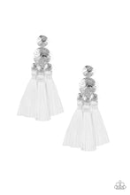 Load image into Gallery viewer, Taj Mahal Tourist White Fringe Earring Paparazzi Accessories