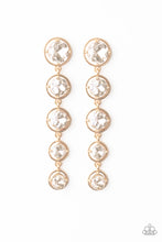 Load image into Gallery viewer, Drippin In Starlight Gold Earring Paparazzi Accessories