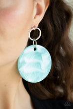 Load image into Gallery viewer, Beach Bliss Blue Acrylic Earring Paparazzi Accessories