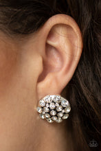 Load image into Gallery viewer, Hollywood Drama White Earring Paparazzi Accessories