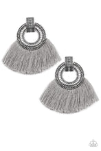 Load image into Gallery viewer, I Am Spartacus - Silver Fringe Earring Paparazzi Accessories