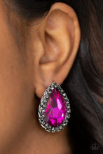 Load image into Gallery viewer, Dare To Shine Pink Rhinestone Post Earring Paparazzi Accessories