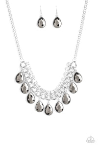 autopostr_pinterest_49916,Hematite,Short Necklace,silver,All Toget-HEIR Now Silver Hematite Rhinestone Necklace
