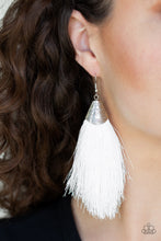 Load image into Gallery viewer, Tassel Temptress White Earring Paparazzi Accessories