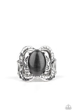 Load image into Gallery viewer, Go For Glow - Black Cat&#39;s Eye Ring Paparazzi Accessories