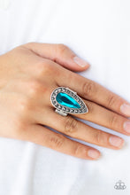 Load image into Gallery viewer, Majestic Mayhem Blue Ring Paparazzi Accessories