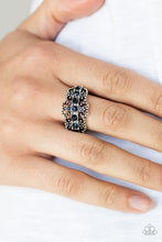 Load image into Gallery viewer, Glow Your Mind Blue Rhinestone Ring Paparazzi Accessories