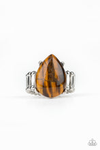 Load image into Gallery viewer, Mojave Minerals Brown Tiger Eye Ring Paparazzi Accessories