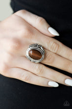 Load image into Gallery viewer, Deep Freeze Brown Moonstone Ring Paparazzi Accessories