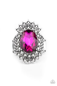 hematite,pink,silver,Wide Back,Him and Heir Pink Ring