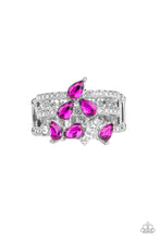 Load image into Gallery viewer, Blink Back Tiers Pink Rhinestone Ring Paparazzi Accessories