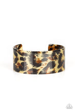 Load image into Gallery viewer, Where&#39;s The Party Brown Acrylic Bracelet Paparazzi Accessories