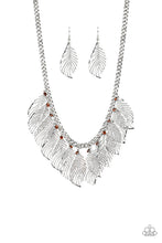 Load image into Gallery viewer, Feathery Foliage Brown Necklace Paparazzi Accessories