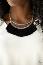 Load image into Gallery viewer, Take the MANE Event Black Fringe Necklace Paparazzi Accessories