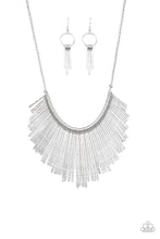 Load image into Gallery viewer, Metallic Mane Silver Necklace Paparazzi Accessories