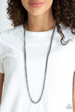 Load image into Gallery viewer, Sleek and Destroy Black Necklace Paparazzi Accessories
