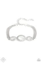 Load image into Gallery viewer, Timelessly Metropolitan White Rhinestone Bracelet Paparazzi Accessories