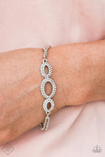 Load image into Gallery viewer, Timelessly Metropolitan White Rhinestone Bracelet Paparazzi Accessories