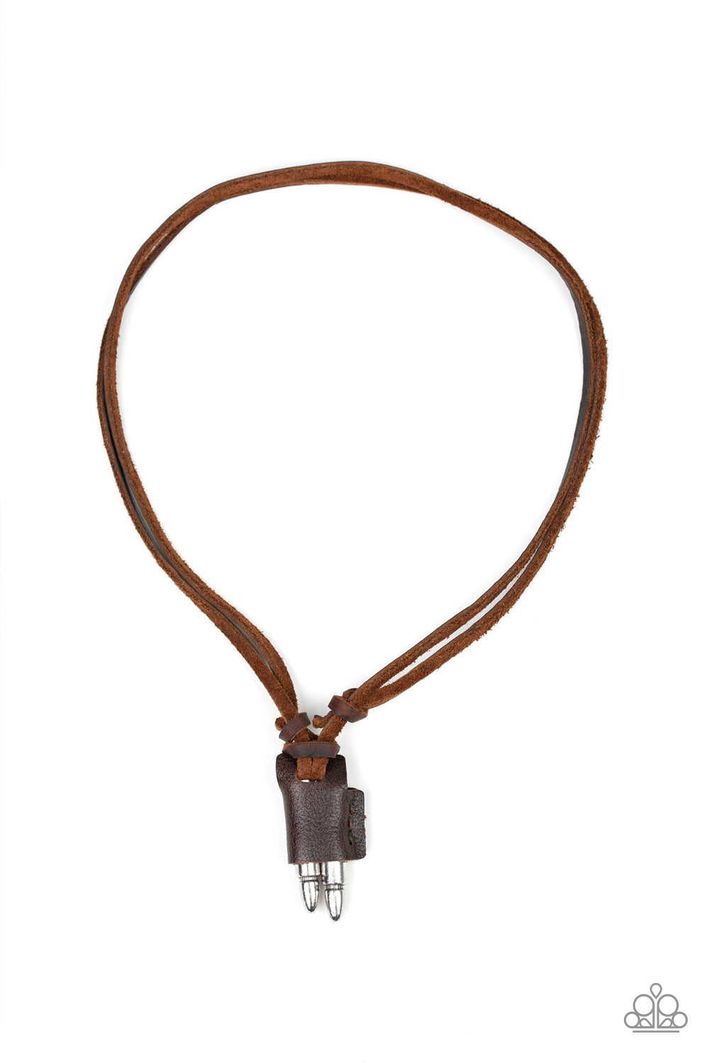Dodge A Bullet Brown Urban Necklace Paparazzi Accessories