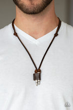 Load image into Gallery viewer, Dodge A Bullet Brown Urban Necklace Paparazzi Accessories