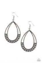Load image into Gallery viewer, Glitz Fit Silver Earring Paparazzi Accessories