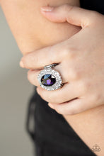 Load image into Gallery viewer, Show Glam Purple Gemstone Ring Paparazzi Accessories