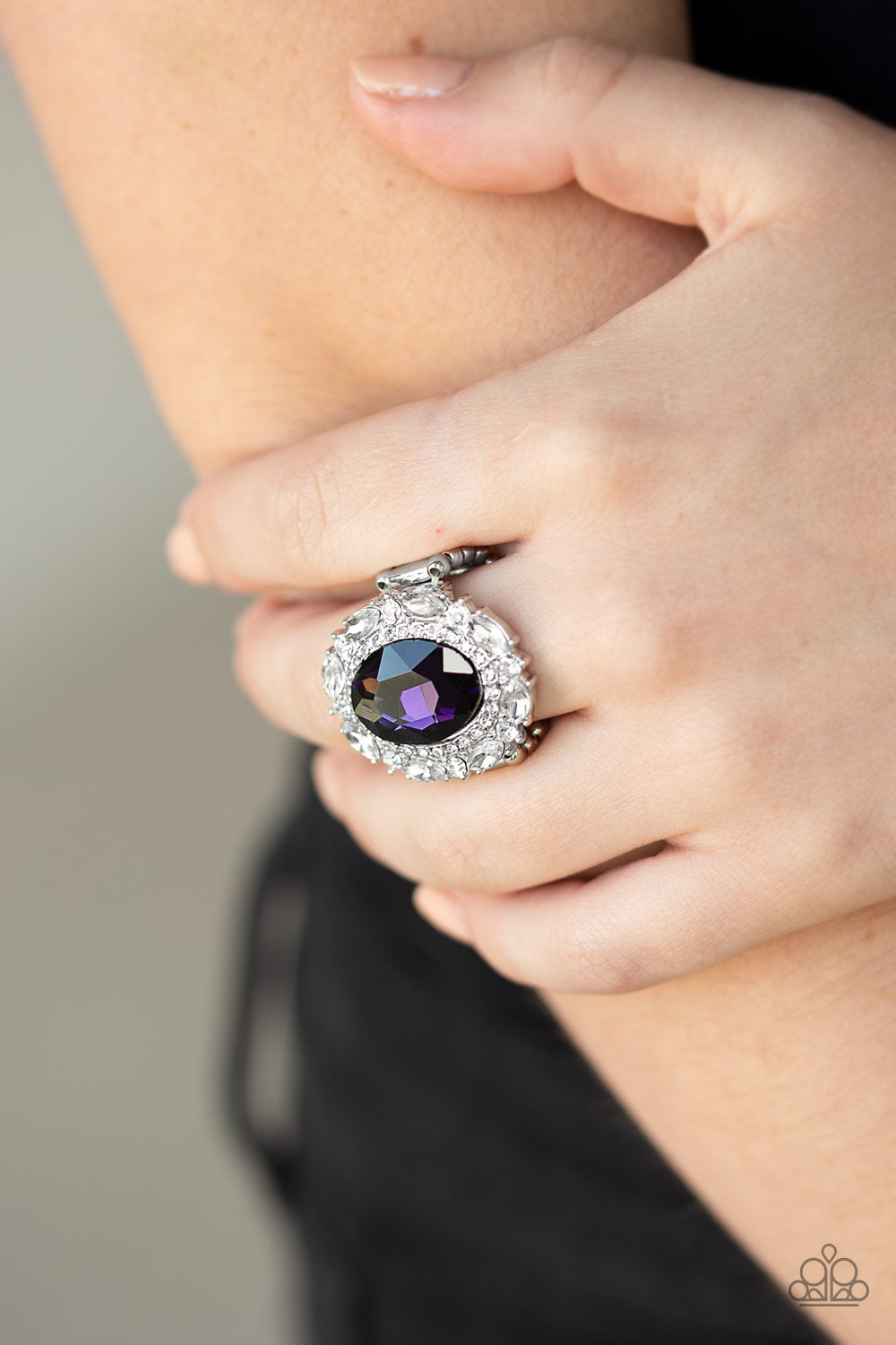 Show Glam Purple Gemstone Ring Paparazzi Accessories