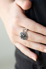 Load image into Gallery viewer, Its Gonna Glow Silver Rhinestone Ring Paparazzi Accessories