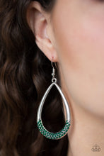 Load image into Gallery viewer, Take A Dip Green Earring Paparazzi Accessories