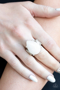 stretchy,white,Mojave Mineral White Ring