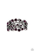 Load image into Gallery viewer, Bling Swing - Purple Rhinestone Ring Paparazzi Accessories