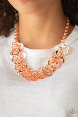 Ringing In The Bling - Copper Necklace Paparazzi Accessories