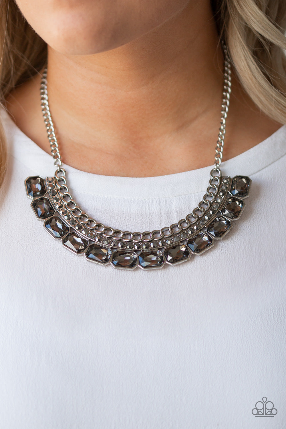 Killer Knockout Silver Necklace Paparazzi Accessories