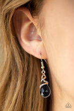 Load image into Gallery viewer, Totally Timeless Black Earring Paparazzi Accessories