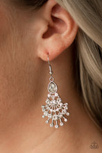 Load image into Gallery viewer, Wheres The Limo White Earring Paparazzi Accessories