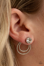 Load image into Gallery viewer, Word Gets Around White Jacket Earring Paparazzi Accessories