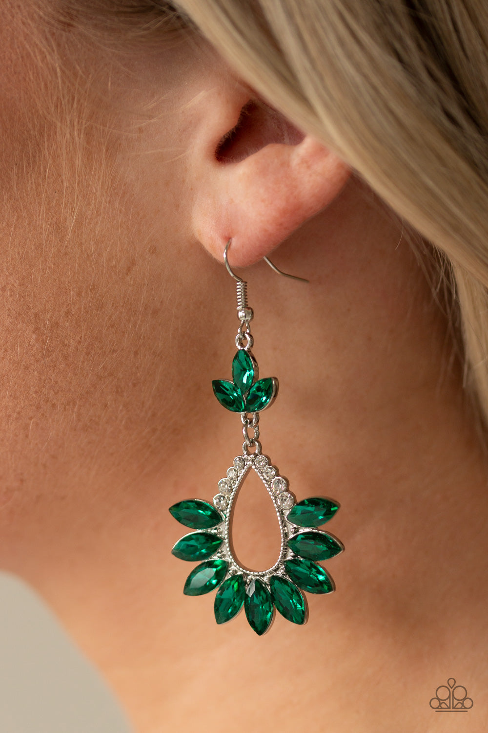 Extra Exquisite Green Earring Paparazzi Accessories