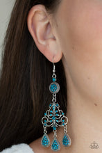 Load image into Gallery viewer, Royal Renovation Blue Earring Paparazzi Accessories
