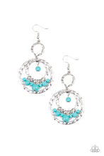 Load image into Gallery viewer, Rio Rustic Blue Earring Paparazzi Accessories
