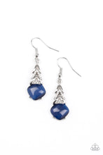 Load image into Gallery viewer, Dreamy Dazzle Blue Cat&#39;s Eye Earring Paparazzi Accessories