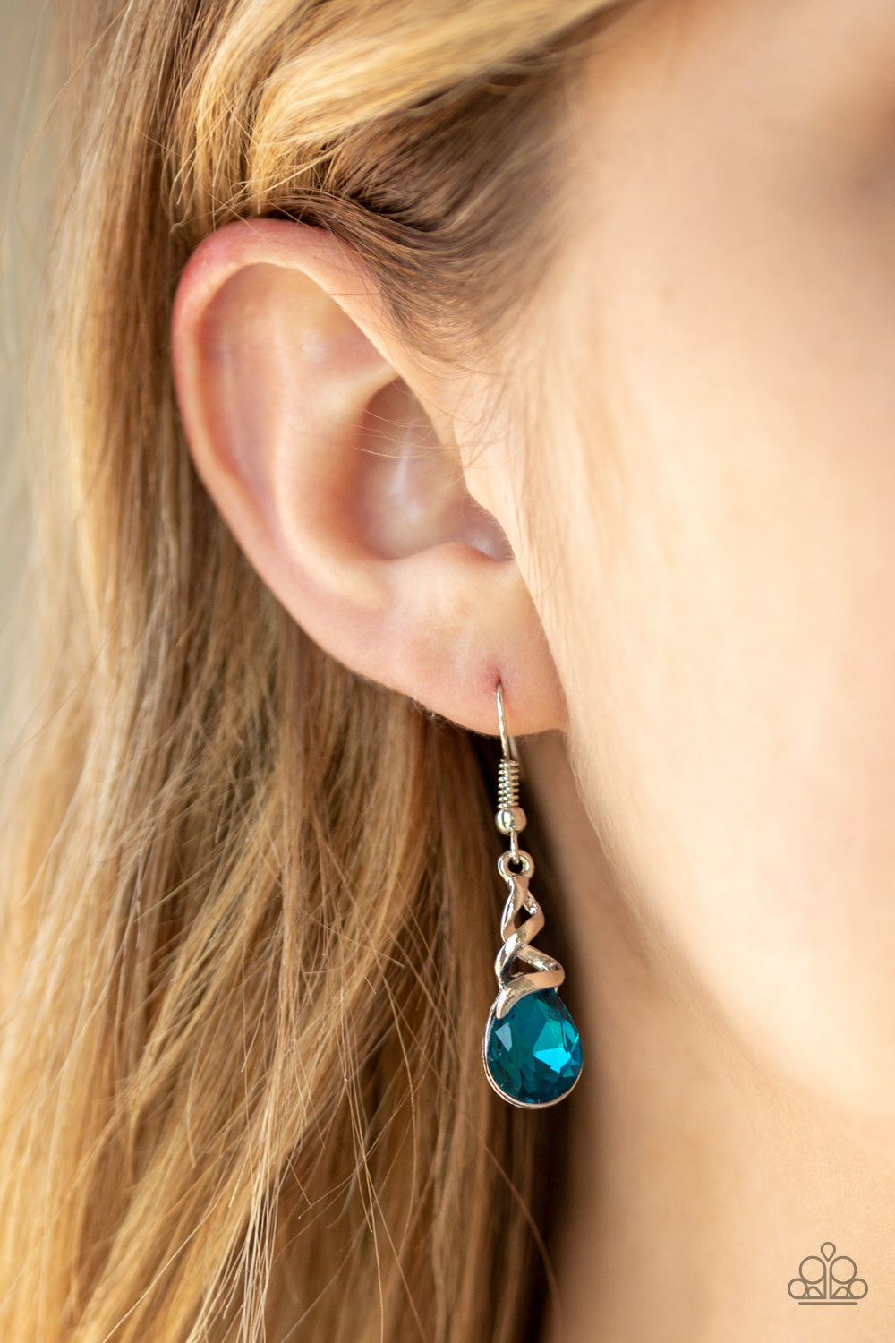 Totally Timeless Blue Earring Paparazzi Accessories