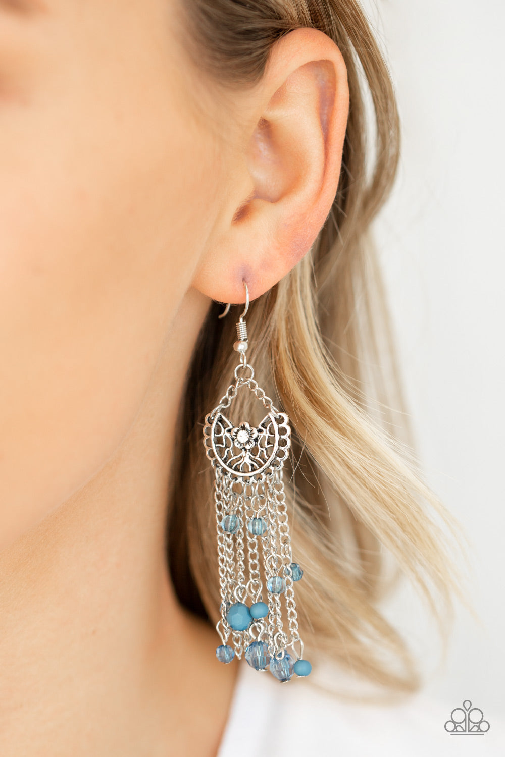 Daisy Daydreams Blue Earring Paparazzi Accessories