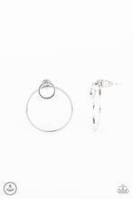 Load image into Gallery viewer, Spin Cycle Silver Jacket Earrings Paparazzi Accessories