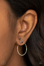 Load image into Gallery viewer, Spin Cycle Silver Jacket Earrings Paparazzi Accessories